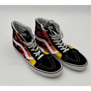 Hi Reissue Flame Vans Unisex SK8 Shoes Casual Sneakers 721356 Black Men’s 12